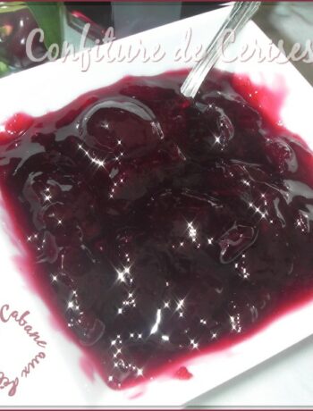 Confiture de cerises noires